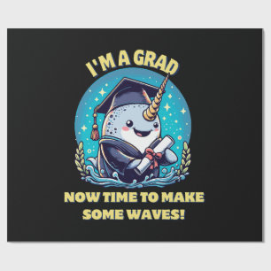 Papel De Regalo Soy un graduado de narval. Ahora es hora de hacer