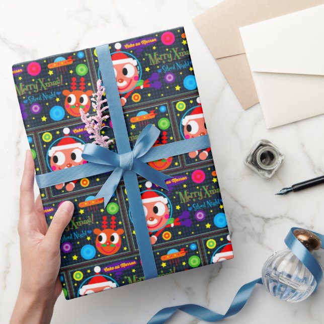 PAPEL DE REGALO SPACE SANTA (Regalar)