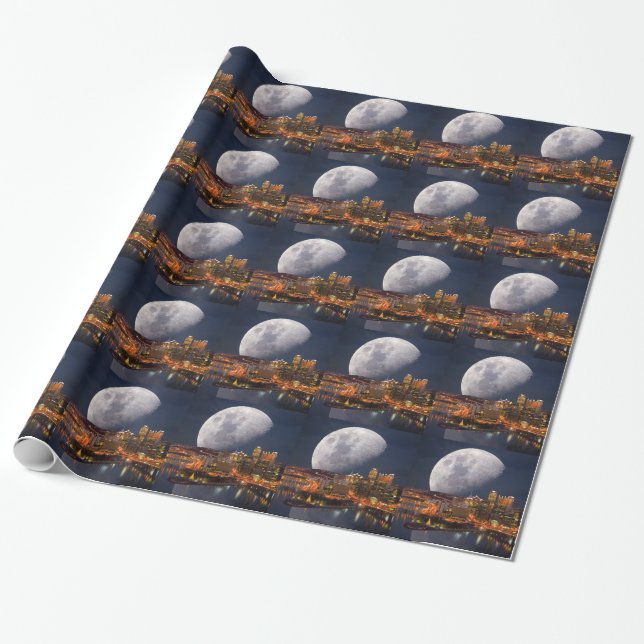 Papel De Regalo Spacey Pittsburgh (Desenrollado)