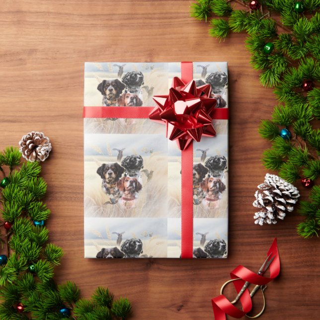 Papel De Regalo Spaniel de Bretaña (Regalo de vacaciones)