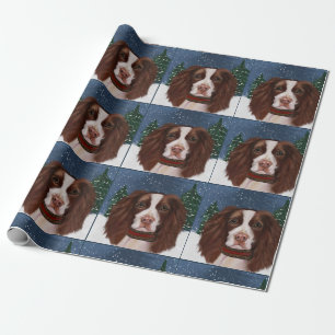 PAPEL DE REGALO SPANIEL DE MUELLER INGLÉS