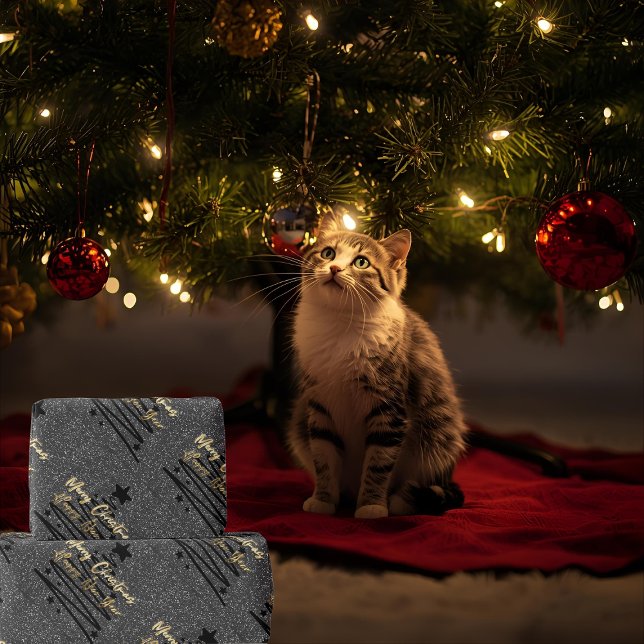 Papel De Regalo Sparkly Black Wrapping Paper (Subido por el creador)