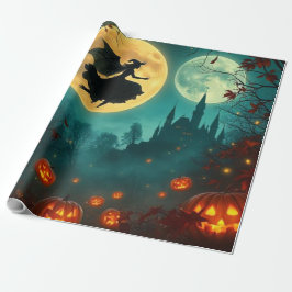Papel De Regalo Spellbinding Wicked Halloween Moon Wrap 🌕