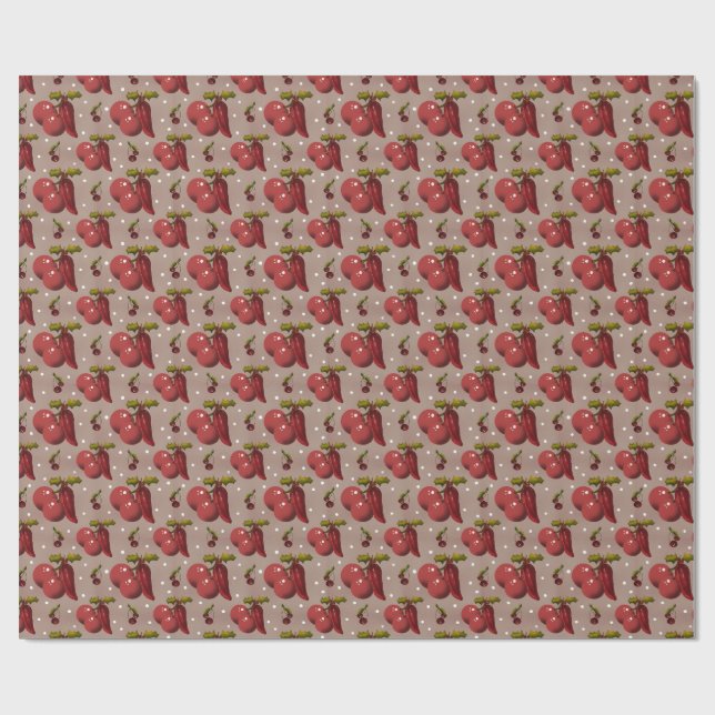 Papel De Regalo Spicy Noël Golden Botanical Luxe Wrapping Paper  (Superficie plana)