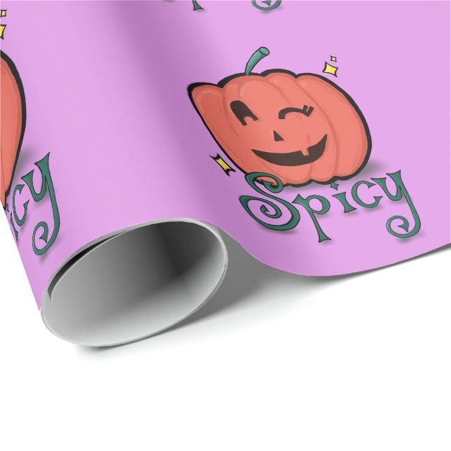 Papel De Regalo Spicy Pumpkin Spice (Esquina del rollo)