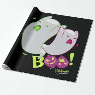 Papel De Regalo Spider Gift Boo Ghost Bats Spider Creepe Halloween