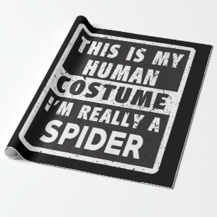 Papel De Regalo Spider Halloween Disstume Funny Spider Costume Reg