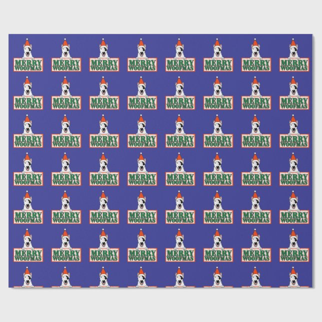 Papel de regalo Spike "Merry Woofmass" (Superficie plana)