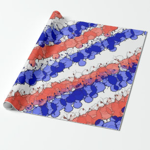 Papel De Regalo Splatter patriótico