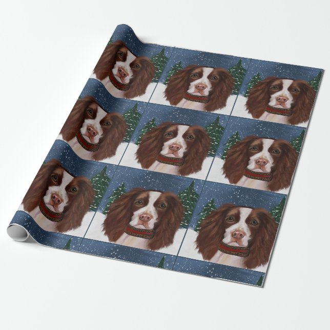 PAPEL DE REGALO SPRINGER SPANIEL INGLÉS       (Desenrollado)