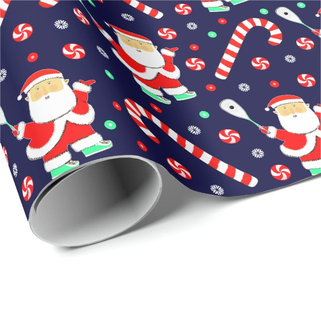 Papel De Regalo Squash Player Sports Gift (Esquina del rollo)