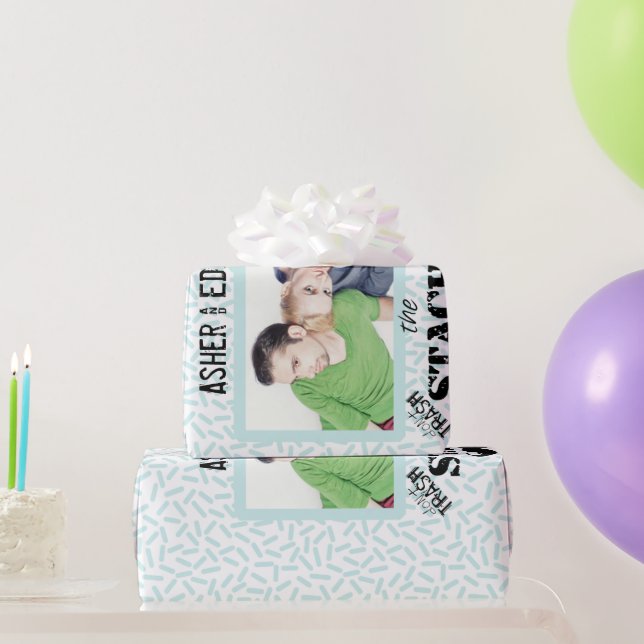 Papel De Regalo Sr. Mustache Hipster Pattern (Regalos de fiesta)