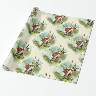Papel De Regalo SR. PELICAN FISHING, crema
