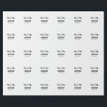 Papel De Regalo Sr & Sra agregar apellido fecha año recuerdo de bo<br><div class="desc">diseño</div>