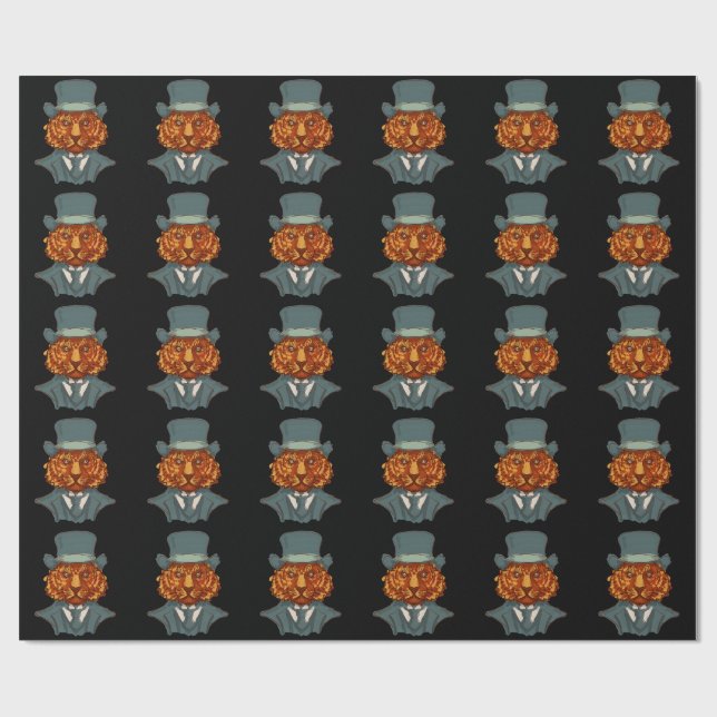 Papel De Regalo Sr. Tiger (Superficie plana)