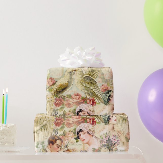 Papel De Regalo Sr. y Sra. (Regalos de fiesta)