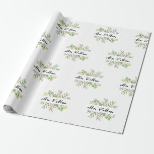 Papel De Regalo Sr. y Sra. boda