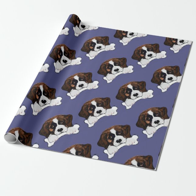 Papel De Regalo St Bernard (Desenrollado)