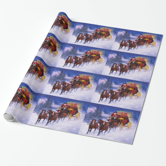Papel De Regalo St. Nicks Express (Desenrollado)