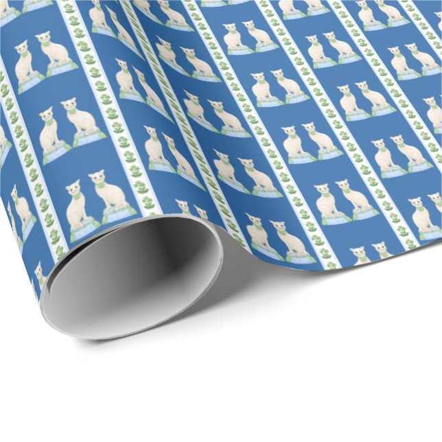 Papel De Regalo Staffordshire Cat Wrapping Paper (Esquina del rollo)