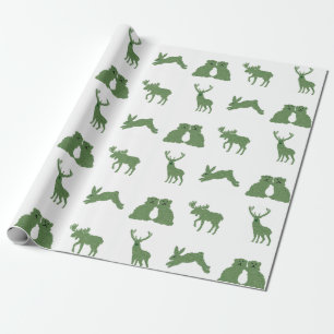 Papel De Regalo Staffordshire Dogs Topiary Deer Rabbit