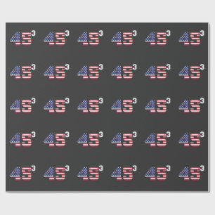 Papel De Regalo Stand con 45 Pro Trump Bandera de Estados Unidos e