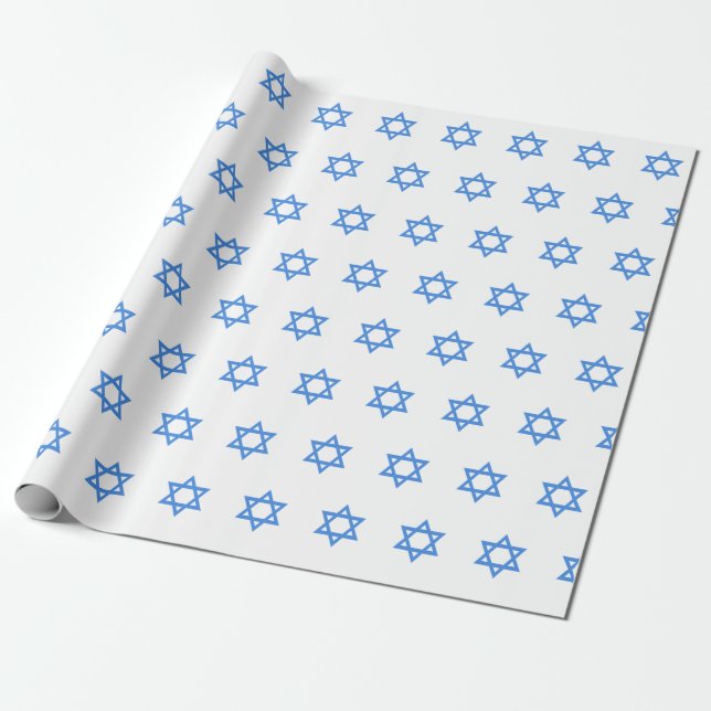 Papel De Regalo Star of David Print (Desenrollado)