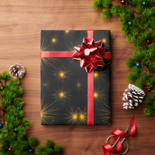 Papel De Regalo Starburst amarillo