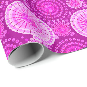 Papel De Regalo Starburst and pinUCES, amethyst morple