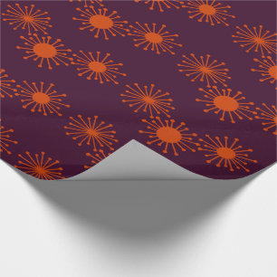 Papel De Regalo Starburst Retro de Mid Century