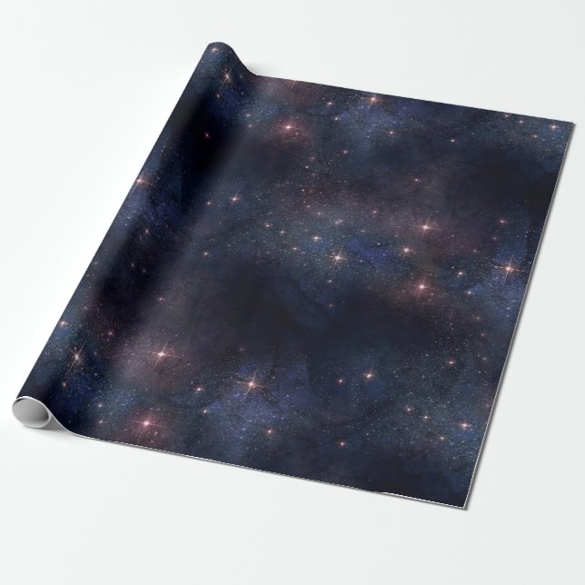 Papel De Regalo Starry Firmament (Desenrollado)