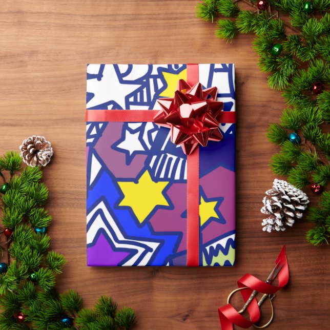Papel De Regalo stars (Regalo de vacaciones)