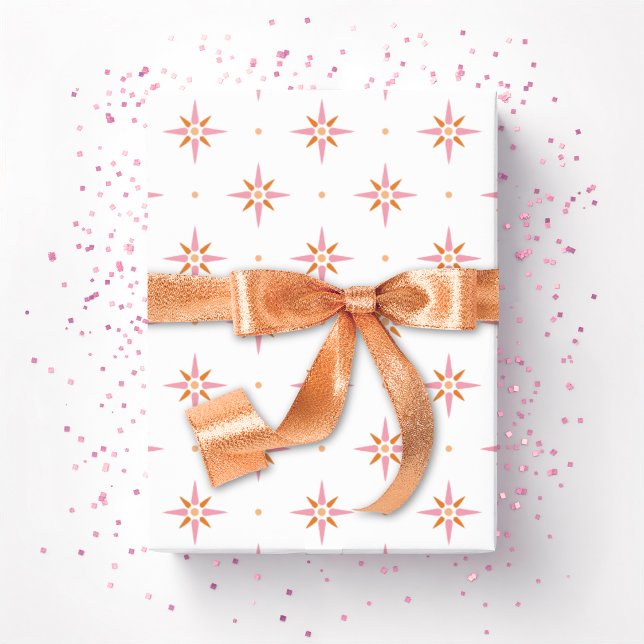 Papel De Regalo Stars and Dots in Pink and Orange (Subido por el creador)