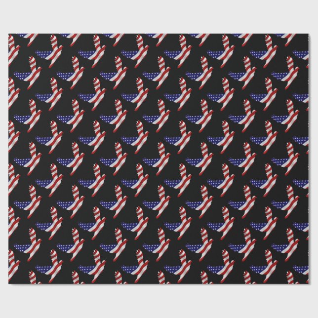 Papel De Regalo Stars And Stripes Peace Dove (Superficie plana)