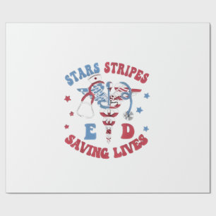 Papel De Regalo Stars Stripes E D Salvando vidas