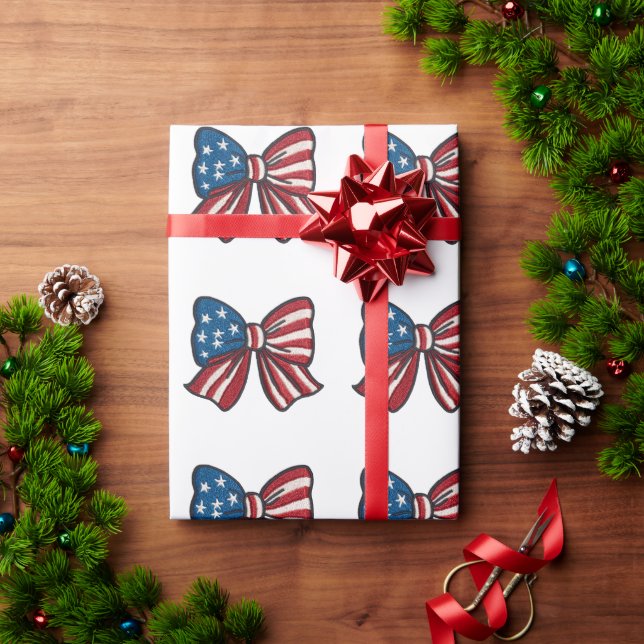 Papel De Regalo 🎁 Stars, Stripes & Surprises! 🇺🇸✨ (Regalo de vacaciones)