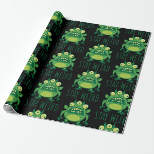Papel De Regalo Stay Weird Alien Monster