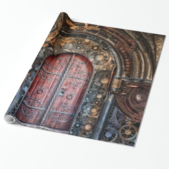 Papel de regalo Steampunk 17 (Desenrollado)