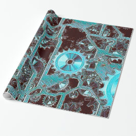 Papel De Regalo Steampunk,engranajes