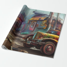 Papel De Regalo Steampunk Junk Yard