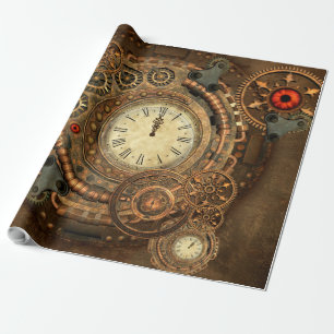 Papel De Regalo Steampunk, mecanismo maravilloso