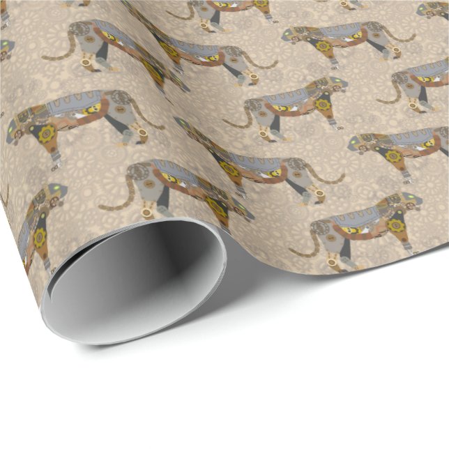 Papel De Regalo Steampunk Tiger (Esquina del rollo)