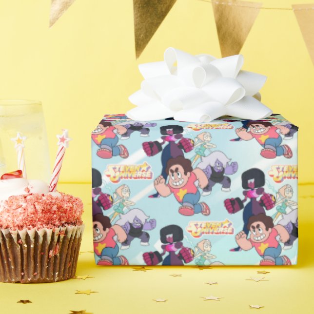 Papel De Regalo Steven Universe | Acción del Grupo Crystal Gem (Fiesta de cumpleaños )