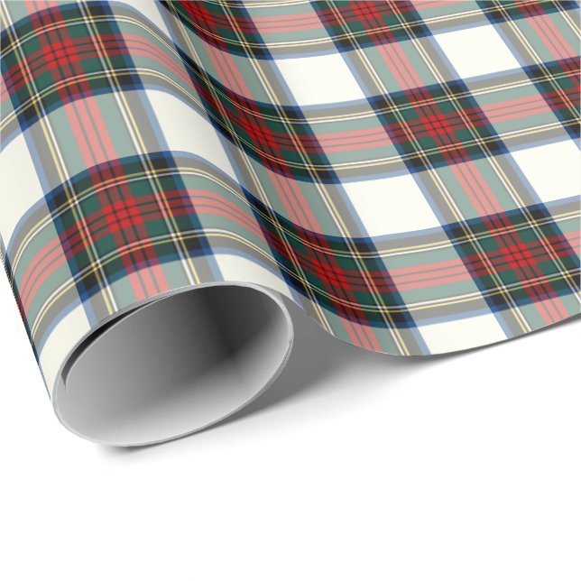 Papel De Regalo Stewart Clan Vestido formal Tartan (Esquina del rollo)