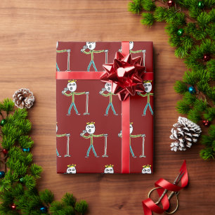 Papel De Regalo Stickman de comedia en vivo