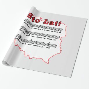 Papel De Regalo ¡Sto Lat! Mapa de canciones polacas