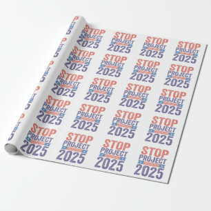Papel De Regalo Stop Project 2025 Patrocinio estadounidense de Tru