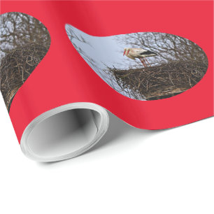 Papel De Regalo Stork in Nest