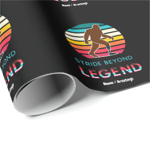Papel De Regalo Stride Beyond Legend Sasquatch Amputado Vintage 