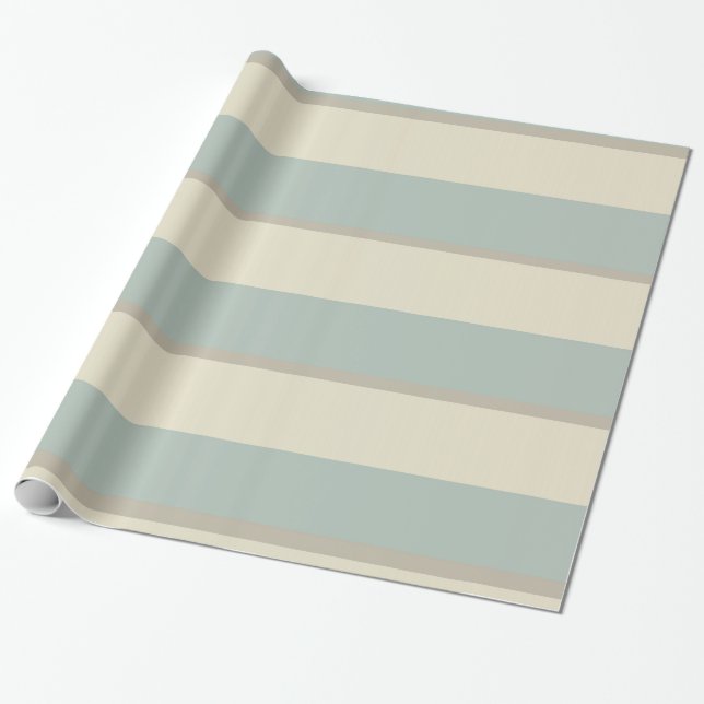 Papel De Regalo Stripe georgiana Eau de Nil (Desenrollado)